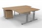 Preview: Doppelarbeitsplatz O324 Eiche